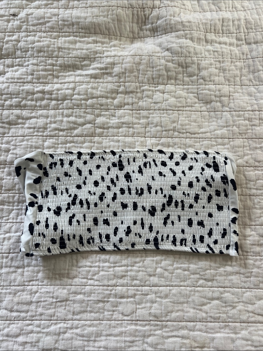 Black and White Animal Print bra top